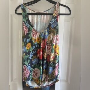 Novella Royale Yellow Pink Sleeveless Tank Top